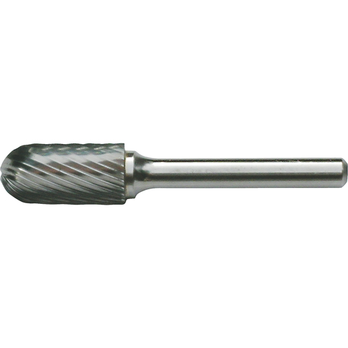 Solid Carbide Burrs - Cylinder Shape with Ball Nose, SC-41, 3/32" Dia., 7/16" Depth of Cut Oxymax Inc