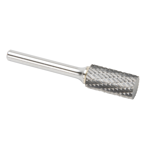 Solid Carbide Burrs - Cylinder Shape with No End Cut, SA-5, 1/2" Dia., 1/4" Shank Oxymax Inc