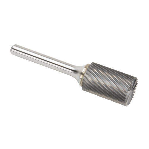Solid Carbide Burrs - Cylinder Shape with End Cut, SB-6, 3/5" Dia., 1/4" Shank, 24.4 mm Depth of Cut Oxymax Inc