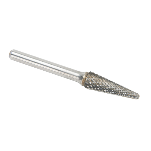 CLEVELAND Solid Carbide Burrs - Taper Shape Radius End 14°, 1/4" Shank Oxymax Inc