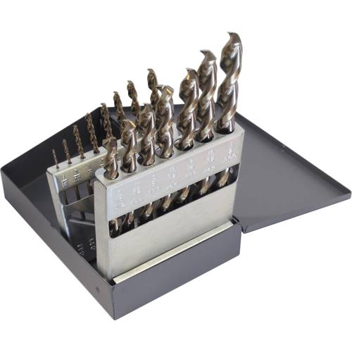 Drill Sets, 15 Pieces, High Speed Steel Oxymax Inc