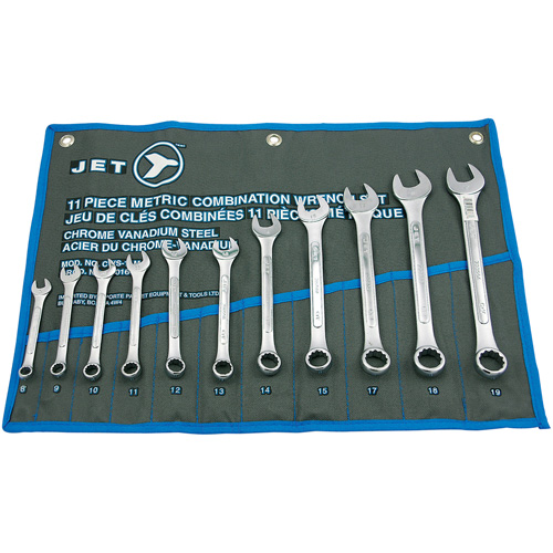 Raised Panel Combination Wrench Set, Combination, 11 Pieces, Metric Oxymax Inc