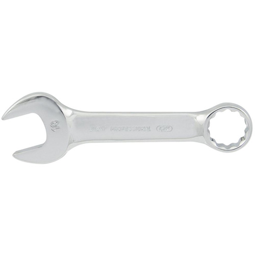 Fully Polished Stubby Combination Wrench, 12 Point, 10 mm, Chrome Finish Oxymax Inc