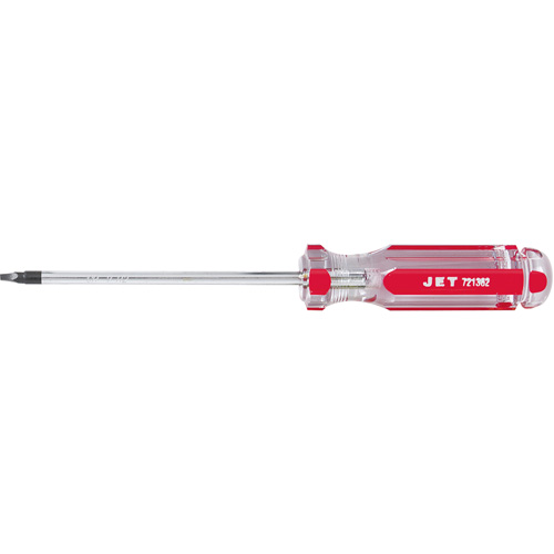 Square Jumbo Handle Screwdriver, #2 Tip, Round, 5" L, Plastic Handle Oxymax Inc