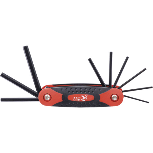 JFHK-9 Folding Hex Key Set, 9 Pcs., Imperial Oxymax Inc