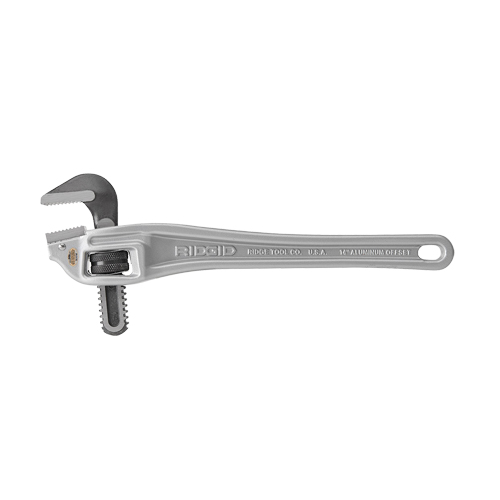 Off-Set Pipe Wrench, 2" Jaw Capacity, 14" Long Oxymax Inc