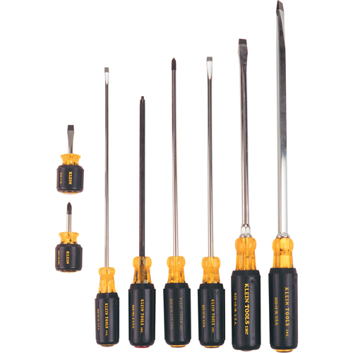 Long & Short Cushion-Grip Screwdriver Set, 8 Pcs. Oxymax Inc