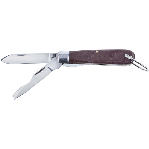 2-Blade Pocket Knife, 2-1/2" Blade, Carbon Steel Blade, Plastic Handle Oxymax Inc