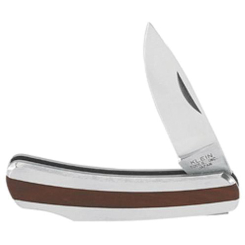 Pocket Knife with Drop Point Blade, 2-1/4" Blade, Stainless Steel Blade, Stainless Steel Handle Oxymax Inc