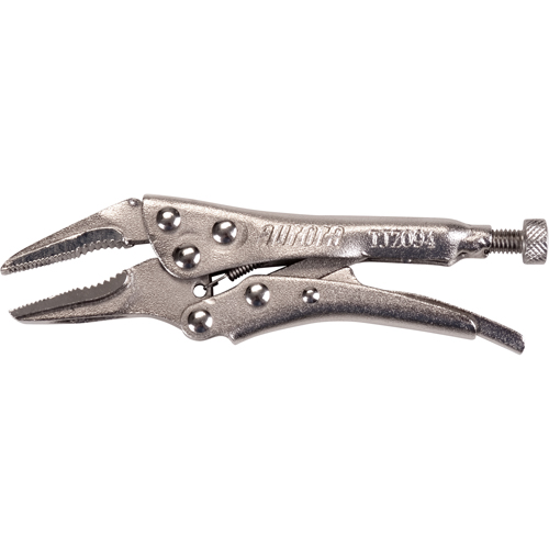 Locking Pliers with Wire Cutter, 4" Length, Long Nose Oxymax Inc