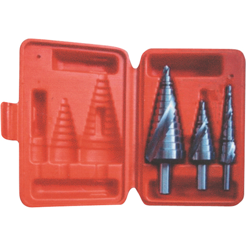 Step Drill Set, 3 Pieces, High Speed Steel Oxymax Inc