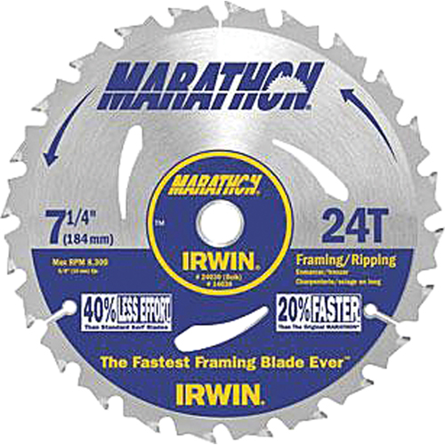 Contractor Saw Blades - Marathon&reg; Saw Blades, 7-1/4", 24 Teeth Oxymax Inc