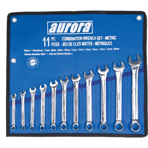 Wrench Set, Combination, 11 Pieces, Metric Oxymax Inc