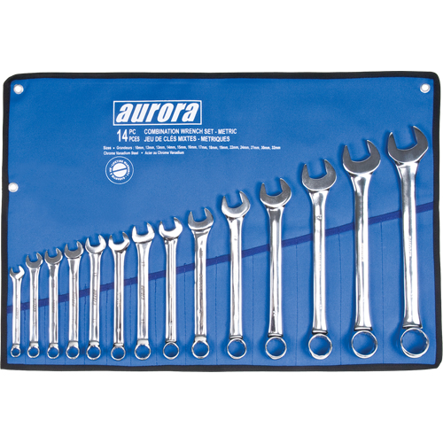 Wrench Set, Combination, 14 Pieces, Metric Oxymax Inc