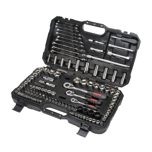 Jeux de douilles et cl&eacute;s SAE/m&eacute;triques 1/4", 3/8" et 1/2", 120 Mcx, Profond Oxymax Inc