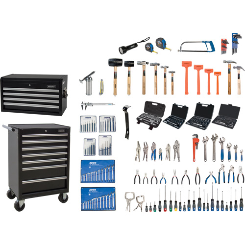 Master Tool Set with Steel Chest and Cart, 236 Pieces Oxymax Inc