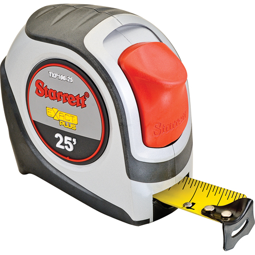 Ruban &agrave; mesurer de s&eacute;rie KTXP, 1" x 25', Marques de goujon 1/16" Oxymax Inc