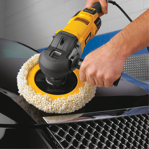 Variable Speed Polisher with Soft Start, 9"/7" Pad, 120 V, 12 A, 0-3500 RPM Oxymax Inc