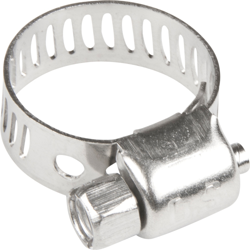 Hose Clamps - Stainless Steel Band & Screw, Min Dia. 1/5", Max Dia. 5/8" Oxymax Inc