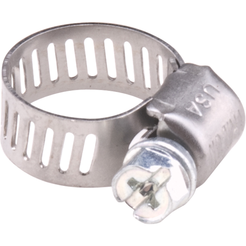 Colliers de serrage pour tuyaux - Collier de serrage en acier inoxydable & vis zingu&eacute;e, Dia. min 1/2", Dia. max 7/8" Oxymax Inc