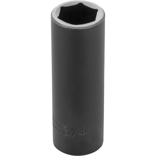Socket, Impact, 3/4", 1/2" Drive, 6 Points, Deep Oxymax Inc