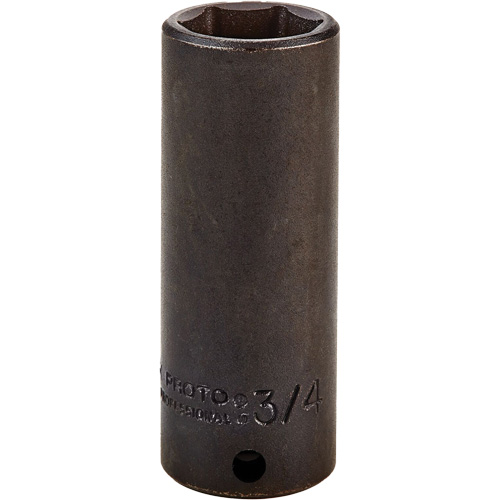 Douille, Chocs, 3/4", Prise 3/8", 6 pans, Profond Oxymax Inc