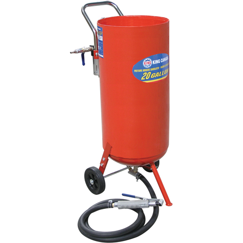 Machines de sablage &agrave; jet, 6-25 pi³/min, R&eacute;servoir de 16,6 gal. (20 gal. US) Oxymax Inc