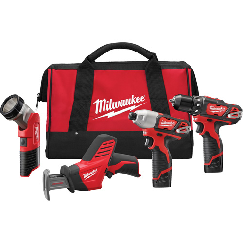 Trousse de 4 outils sans fil M12, Lithium-ion Oxymax Inc