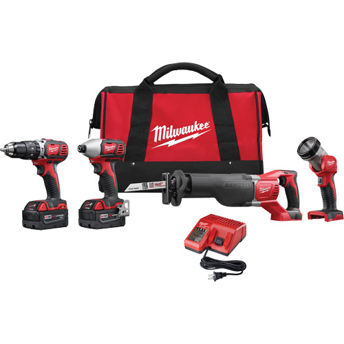 M18 Cordless Tool Combo Kit, Lithium-Ion, 18 V Oxymax Inc