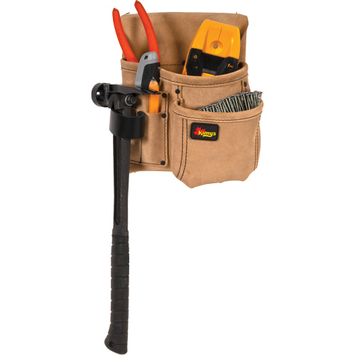 Half Carpenter Apron, Multiple Tool Holder, Leather, 4 Pockets Oxymax Inc