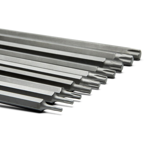 Long Bit Socket Set, Torx&reg;, 1/4"/3/8" Drive, 10 Pcs Oxymax Inc