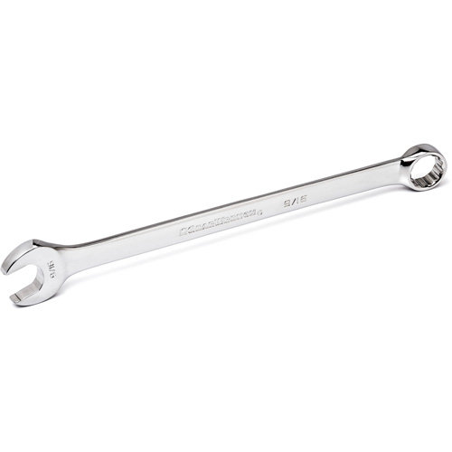 12-Point Long Pattern Combination Wrench, 12 Point, 1-1/2", Chrome/Polished Finish Oxymax Inc