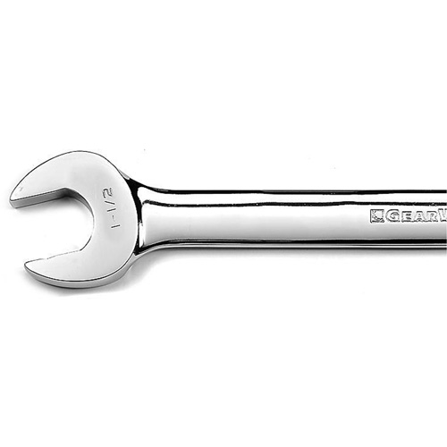 12-Point Long Pattern Combination Wrench, 12 Point, 1-1/2", Chrome/Polished Finish Oxymax Inc