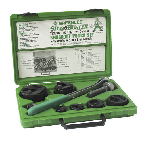 Ensemble de poinçonnage avec cliquet et poinçons SlugBuster Oxymax Inc