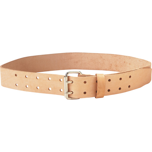Double Tongue Belt, Leather, Beige Oxymax Inc