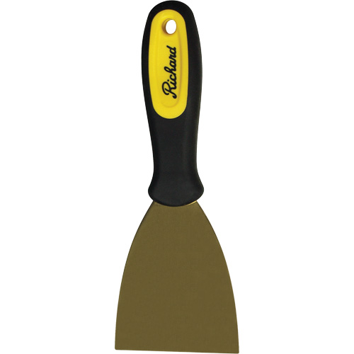 Stiff Wall Scrapers, Brass Blade, 3" Wide, Plastic Handle Oxymax Inc