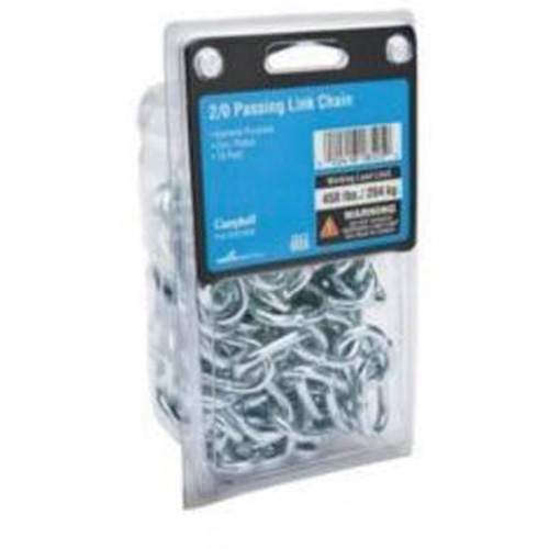 Proof Coil Chain, 3/16" x 10' (3.048 m) L, Grade 30, 800 lbs. (0.4 tons) Load Capacity Oxymax Inc
