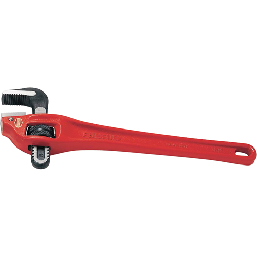 Heavy-Duty Offset Pipe Wrench #14, 2" Jaw Capacity, 14" Long, Powder Coated Finish Oxymax Inc