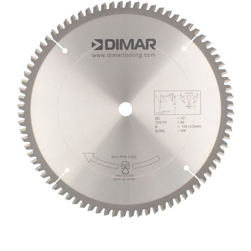 Lames de scies pour entrepreneur, 10", 80 dents, Pour Non ferreux Oxymax Inc
