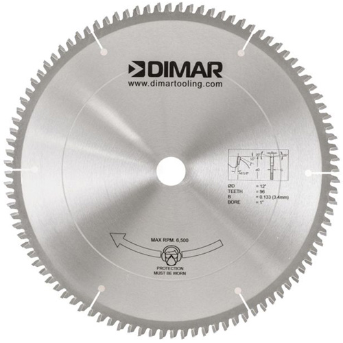 Melamine Saw Blade, 12", 96 Teeth, Wood Use Oxymax Inc