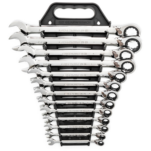 Jeu de cl&eacute;s &agrave; cliquets r&eacute;versibles SAE &agrave; 12 pans et 72 dents, Combinaison, 13 morceaux, Imp&eacute;rial Oxymax Inc