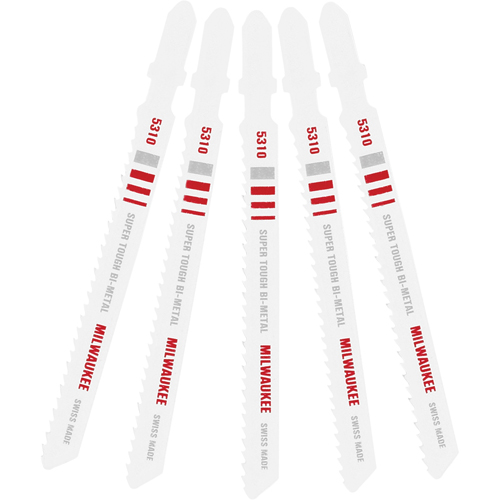 Jigsaw Blade, Bi-Metal, T-Shank, 4" L, 10 TPI Oxymax Inc