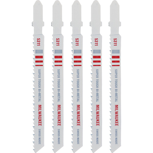 Jigsaw Blade, Bi-Metal, T-Shank, 4" L, 10 TPI Oxymax Inc