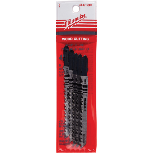Lame de scie sauteuse, Bim&eacute;tal, Tige en T, 4" lo, 6 dents par pouce Oxymax Inc