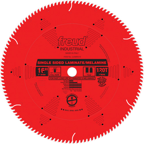 Lames de scie industrielle TCS pour panneaux de particules, 16", 128 dents, Pour Stratifi&eacute; Oxymax Inc