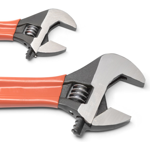 Black Oxide Wrench Set with Cushion Grips, Adjustable, 2 Pieces, Imperial and Metric Oxymax Inc