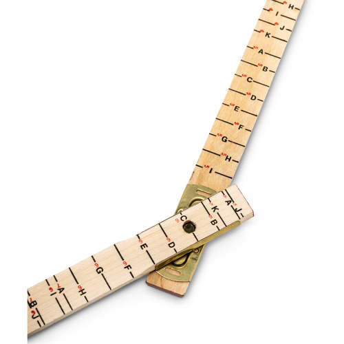 Red End&reg; Oversized Brick Mason Rule, 6' L, Wood, 1/16" Graduations Oxymax Inc