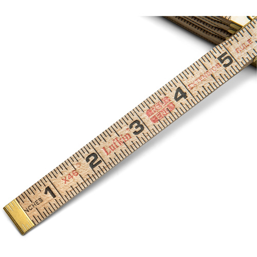 R&egrave;gle pliante, 6' lo, Bois, Graduations de 1/16" Oxymax Inc
