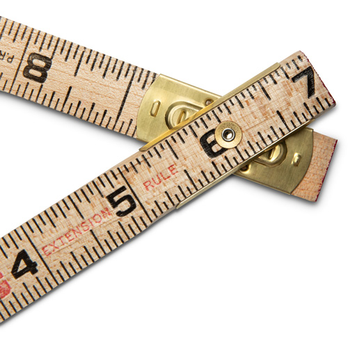 R&egrave;gle pliante, 6' lo, Bois, Graduations de 1/16" Oxymax Inc