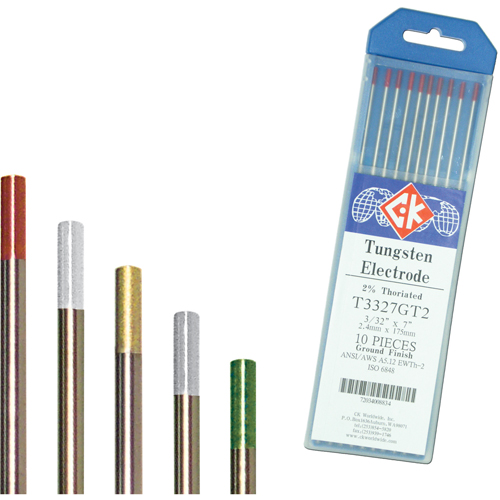 Tungsten Electrodes, 0.020" Dia. x 7" L Oxymax Inc